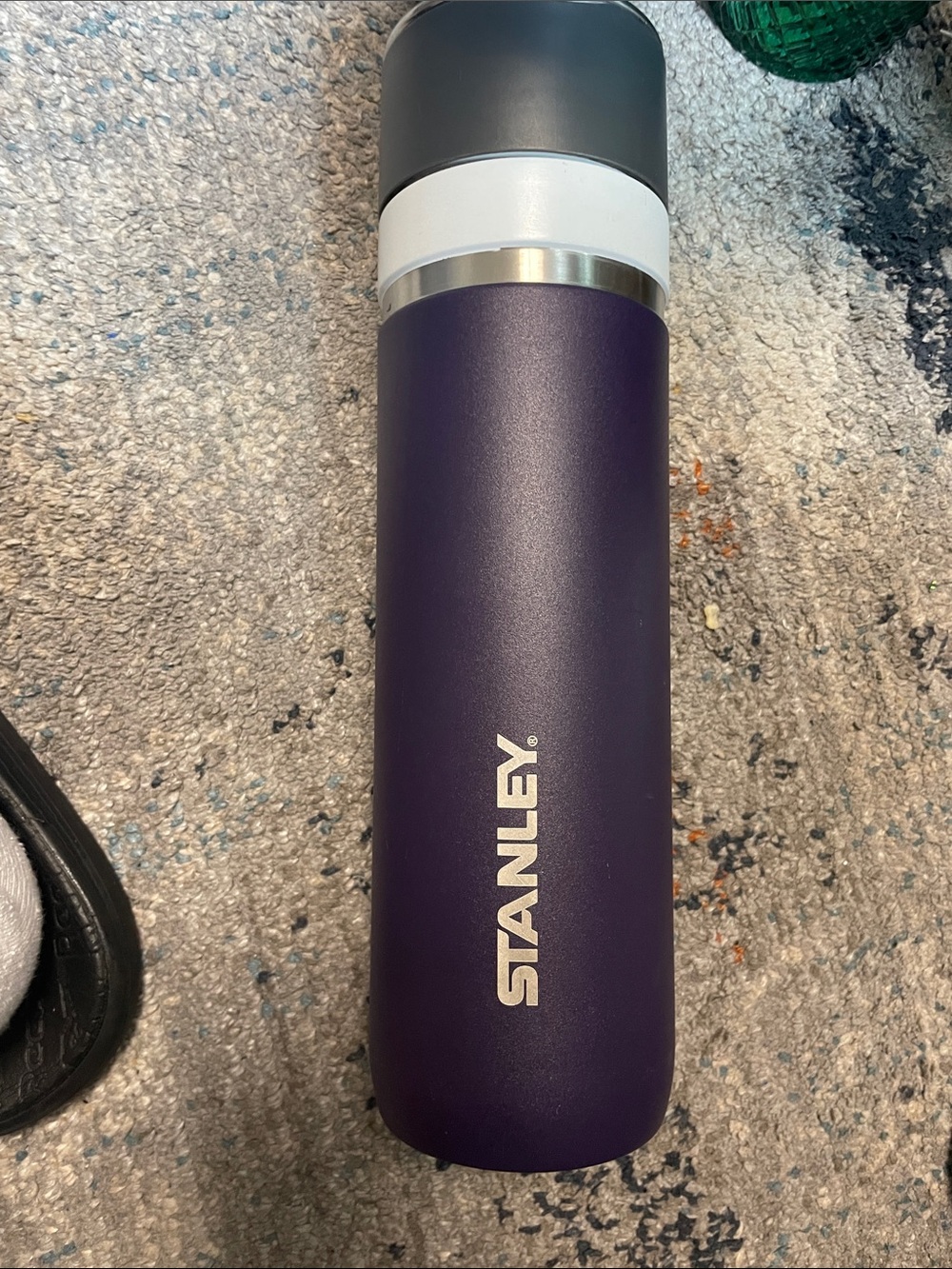 Stanley Purple and Gray Insulated Travel Bottle